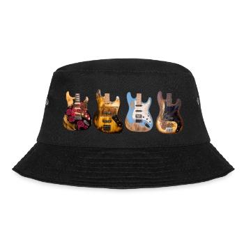 Vier Gitarren - Bucket Hat - Schwarz - Vorne - Lela (165cm)