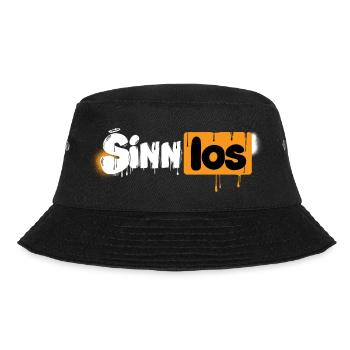 Sinnlos Statement Lettering - Bucket Hat - Schwarz - Vorne - Lela (165cm)