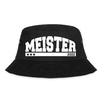 Meister 2022 - Bucket Hat - Schwarz - Vorne - Lela (165cm)