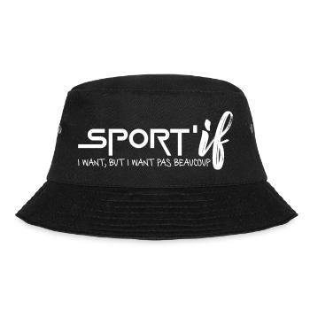 Sport si je veux mais je ne veux pas beaucoup - Bob - noir - Devant - Lela (165cm)