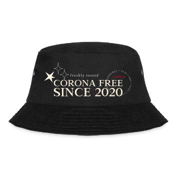CORONA Free Since 2020 - vaccinated and healthy ! - Bucket Hat - black - Front - Lela (165cm)