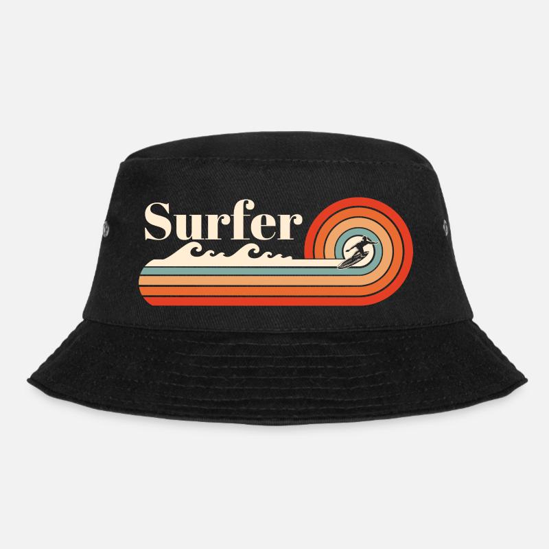 Surfer - Bucket Hat - black