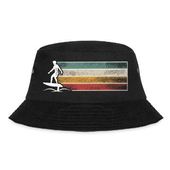 Hydrofoil Surfing Surf Surfer Hydrofoil Surfen - Bucket Hat - black - Front - Lela (165cm)