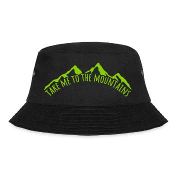 To the mountains quote - Bucket Hat - black - Front - Lela (165cm)