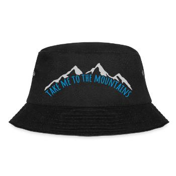 To the mountains quote - Bucket Hat - black - Front - Lela (165cm)