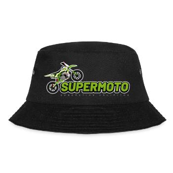 Lettrage Supermoto blanc - Bob - noir - Devant - Lela (165cm)