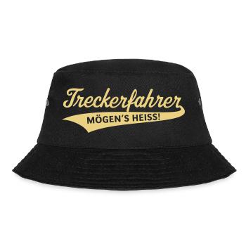 Treckerfahrer – Mögen’s Heiss! (Trecker / Traktor) - Bucket Hat - Schwarz - Vorne - Lela (165cm)