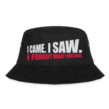 I came saw forget - Bucket Hat - Schwarz - Vorne - Lela (165cm)