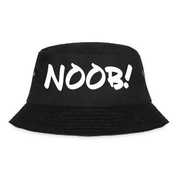 NOOB! - Bucket Hat - Schwarz - Vorne - Lela (165cm)
