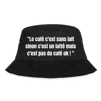 Le café est sans lait sinon c'est un latte... - Bob - noir - Devant - Lela (165cm)
