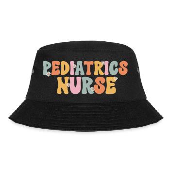 Kinderkrankenschwester - Bucket Hat - Schwarz - Vorne - Lela (165cm)