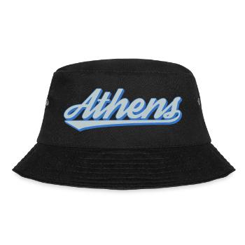 Athens Script Retro - Bucket Hat - Schwarz - Vorne - Lela (165cm)