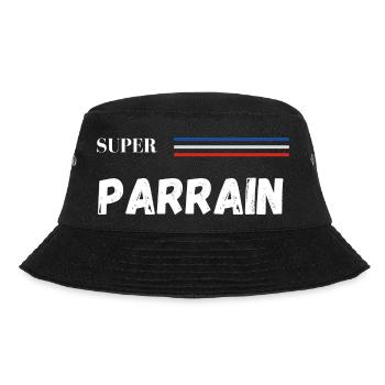 super parrain - t-shirt assorti - Bob - noir - Devant - Lela (165cm)