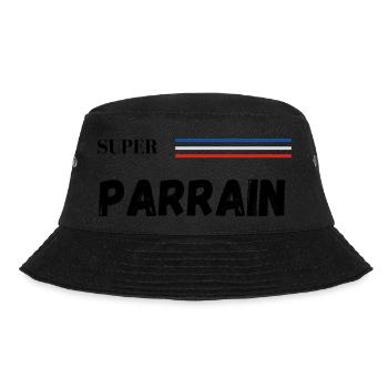 super parrain - t-shirt assorti - Bob - noir - Devant - Lela (165cm)