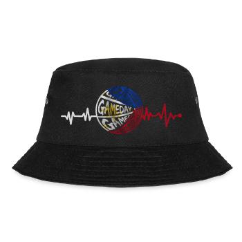 Philippines Filipino Flag Basketball I Gift - Bucket Hat - black - Front - Lela (165cm)