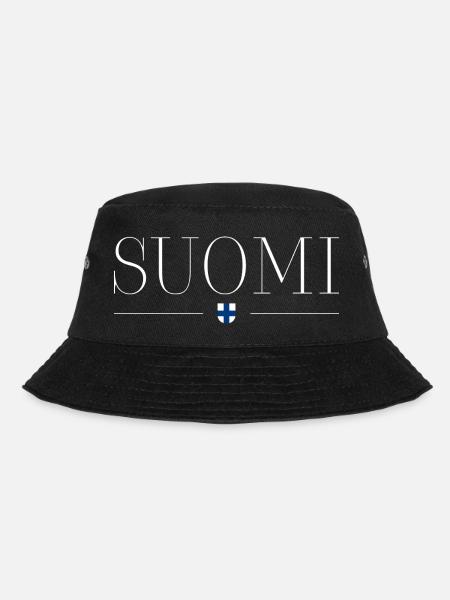 Finnland - Bucket Hat - Schwarz