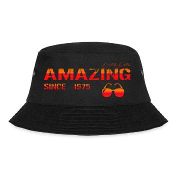 Amazing since 1975 - Bucket Hat - Schwarz - Vorne - Lela (165cm)
