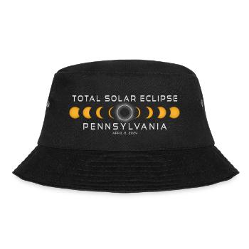 Pennsylvania Solar Eclipse 2024 April 8 Souvenir - Bucket Hat - black - Front - Lela (165cm)