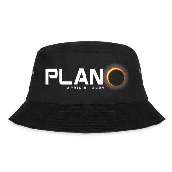 Plano Texas 2024 Eclipse Souvenir April 8 - Bucket Hat - black - Front - Lela (165cm)