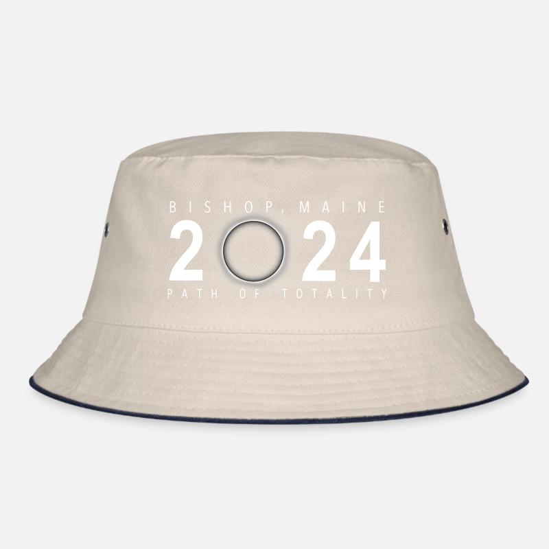 Solar Eclipse Bishop Maine April 8 2024 Bucket Hat