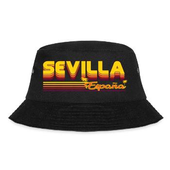 Seville, summery design of the city in Spain - Bucket Hat - black - Front - Lela (165cm)