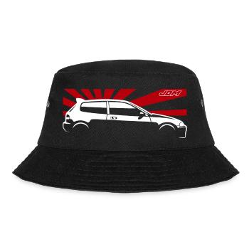 JDM EG6 Japan Domestic Market Auto - Bucket Hat - Schwarz - Vorne - Lela (165cm)