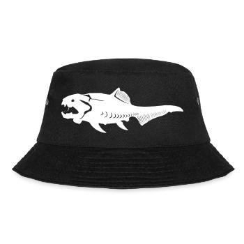 Dunkleosteus Urzeit Fisch des Devon - Bucket Hat - Schwarz - Vorne - Lela (165cm)