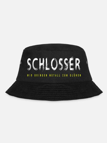 Schlosser Handwerker Design - Bucket Hat - Schwarz