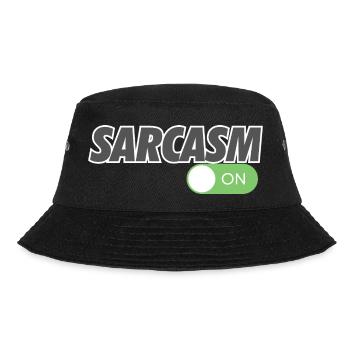 SARCASM ON - Bucket Hat - black - Front - Lela (165cm)