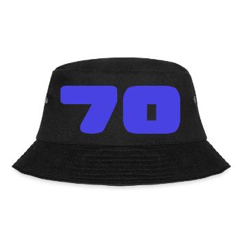 70. 70 YEARS. 70TH ANNIVERSARY. BIRTHDAY 70 YEARS. - Bucket Hat - black - Front - Lela (165cm)