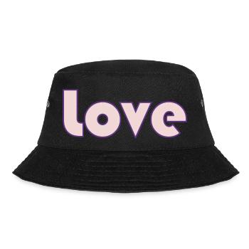 PAAR. ICH HABE GERADE GEHEIRATET. Junggesellinnenabschied. HEILIGER VALENTINSTAG. MARIES - Bucket Hat - Schwarz - Vorne - Lela (165cm)