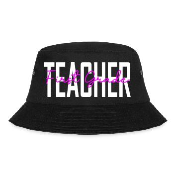 1st Grade Teacher Gifts - Bucket Hat - black - Front - Lela (165cm)