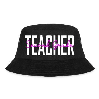 Lehrergeschenke für Lehrer der siebten Klasse für Lehrer - Bucket Hat - Schwarz - Vorne - Lela (165cm)