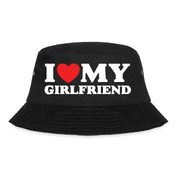 I Love My Girlfriend - Bucket Hat - black - Front - Lela (165cm)