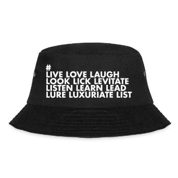 Live Love Laugh – the complete list of Lalala - Bucket Hat - black - Front - Lela (165cm)