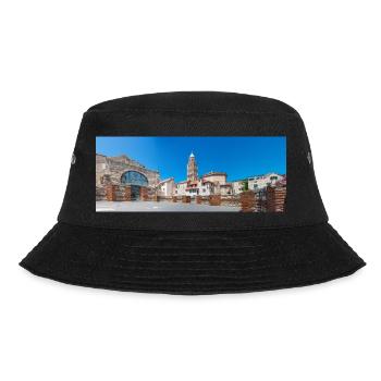 Die Kathedrale St. Domnius aus dem Vomitorium - Bucket Hat - Schwarz - Vorne - Lela (165cm)