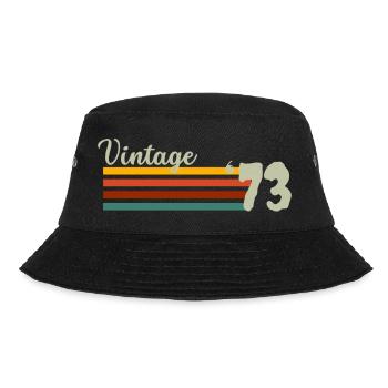 Vintage 1973 Gift Humor Anniversary 50 Years - Bucket Hat - black - Front - Lela (165cm)