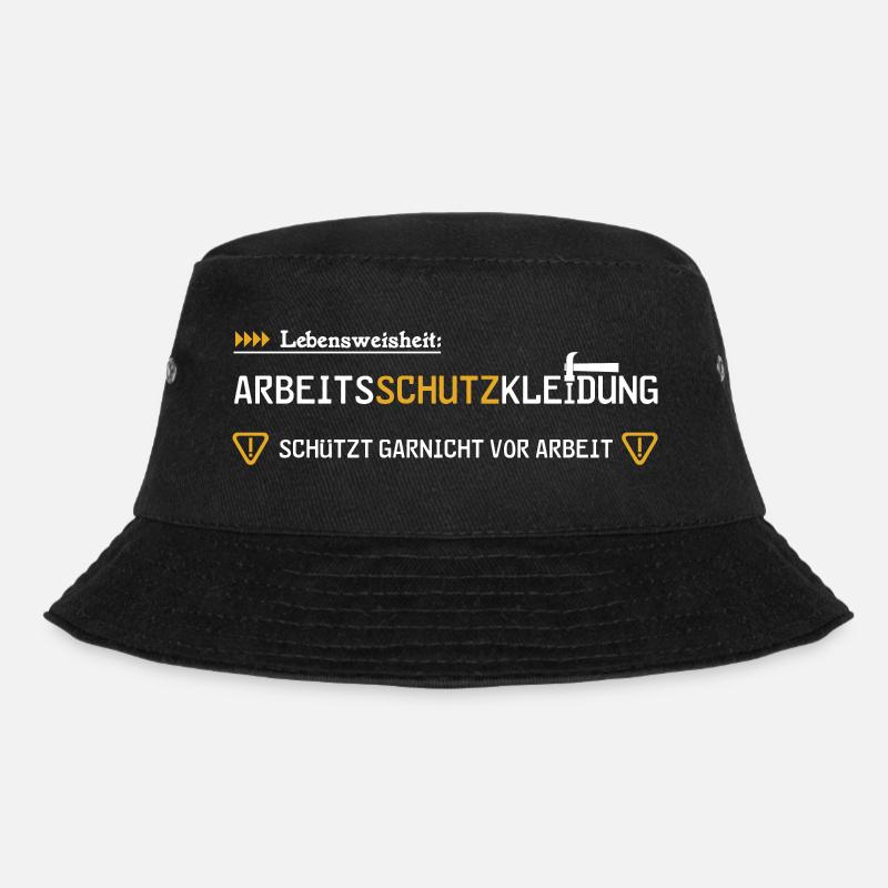 Arbeitsschutzkleidung - Bucket Hat - Schwarz