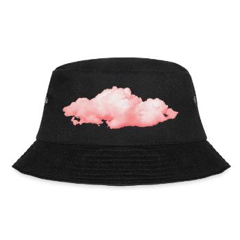 rosige flauschige Wolke - Bucket Hat - Schwarz - Vorne - Lela (165cm)