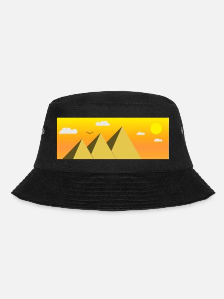 Egypt Ägypten Kairo Urlaub Pyramide Geschenkidee - Bucket Hat - Schwarz