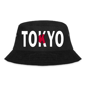 Tokyo in national colours - Bucket Hat - black - Front - Lela (165cm)