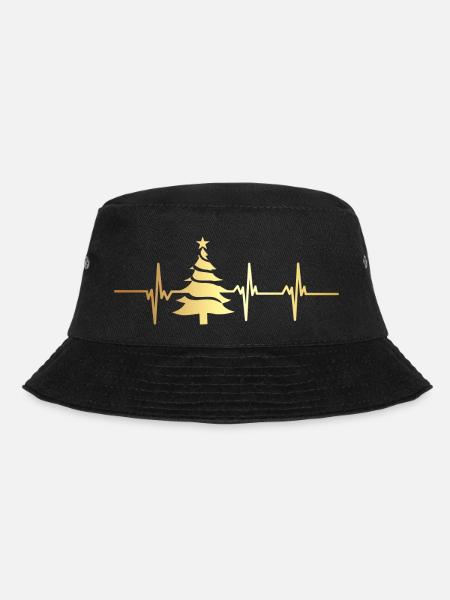 Herzschlag-Tanne - Bucket Hat - Schwarz