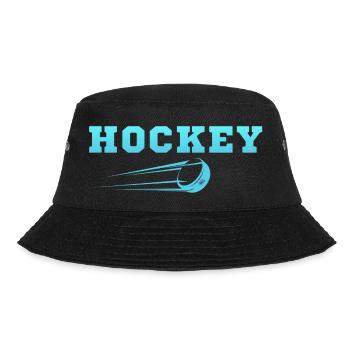 Ice Hockey Original Gift Idea - Bucket Hat - black - Front - Lela (165cm)