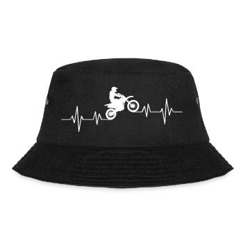 Motivational Cycling Design for Cyclists - Bucket Hat - black - Front - Lela (165cm)