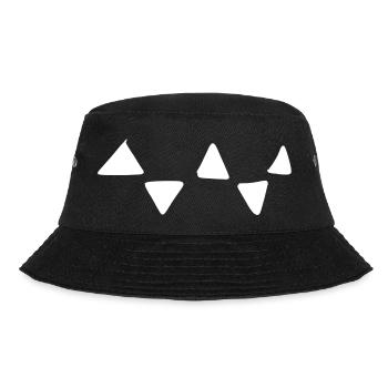 dreick muster dreieckig formen - Bucket Hat - Schwarz - Vorne - Lela (165cm)