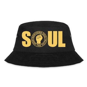 Northern Soul - Behalte den Glauben - Bucket Hat - Schwarz - Vorne - Lela (165cm)