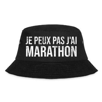 Je Peux Pas J'ai marathon Course à Pied Marathon - Bob - noir - Devant - Lela (165cm)
