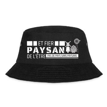 Paysan et fier de l'être - Bob - noir - Devant - Lela (165cm)