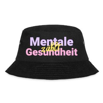 Mental health counts - Bucket Hat - black - Front - Lela (165cm)