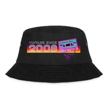 Klassische & nostalgische Musik Geburtstag - Vintage - Bucket Hat - Schwarz - Vorne - Lela (165cm)